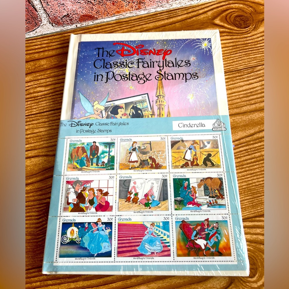 The Disney Fairytales in Postage Stamps Cinderella- sealed Book and Stamps